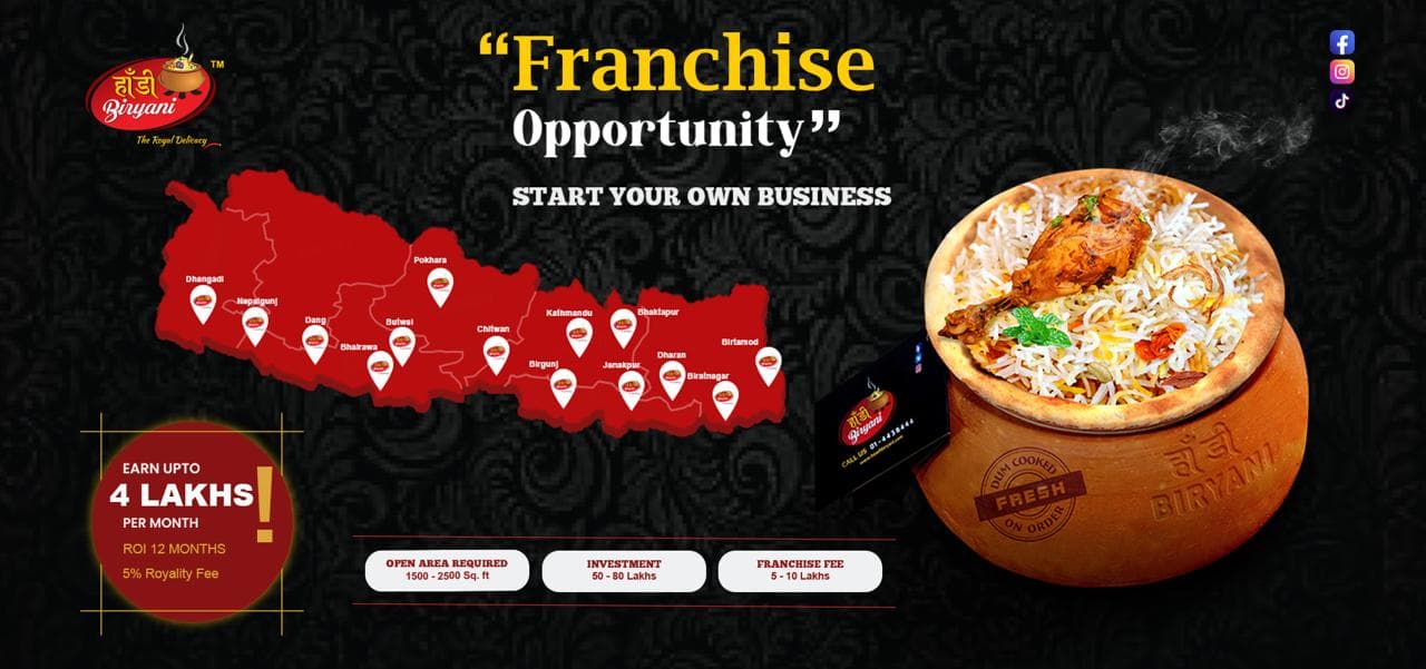HaadiBiryani Franchise Banner